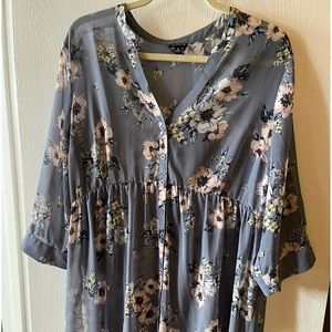 Torrid high low hem cover up size O